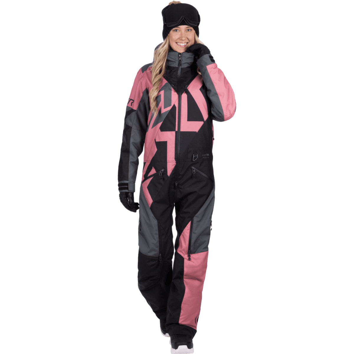 FXR Cold Cross CX F.A.S.T. Ins Monosuit 26, black/charcoal/rose