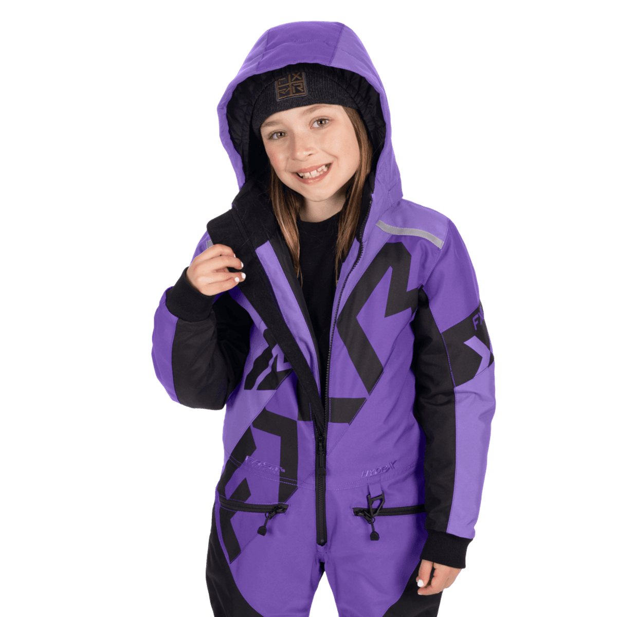 FXR Ch Cold Cross CX Monosuit 26, amethyst/black