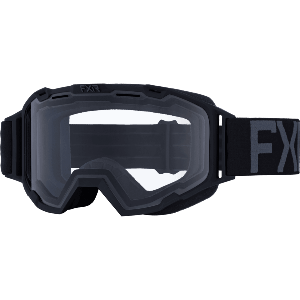 FXR Yth Maverick Clear Goggle 25, black ops