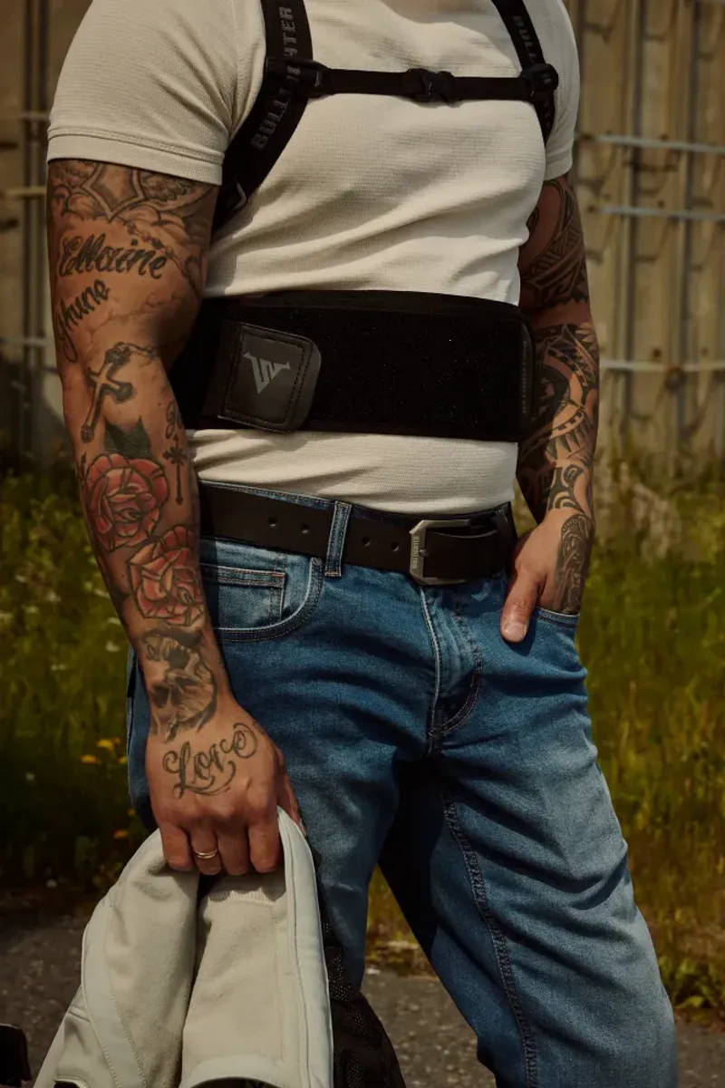 Bullfighter Lyseblå Cobra Kevlar MC-Jeans. Lengde: 32