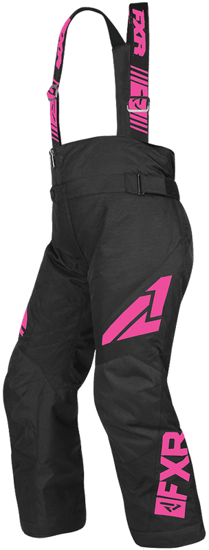 FXR Child Clutch Pant 19-Black/ElecPink 