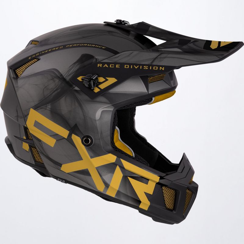 FXR Clutch Smoke Helmet 22, gold