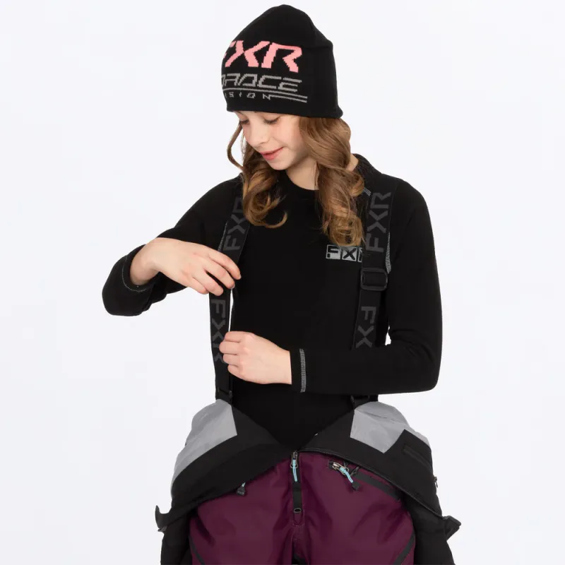 FXR Yth Vertical Monosuit 27, plum/razz/maui