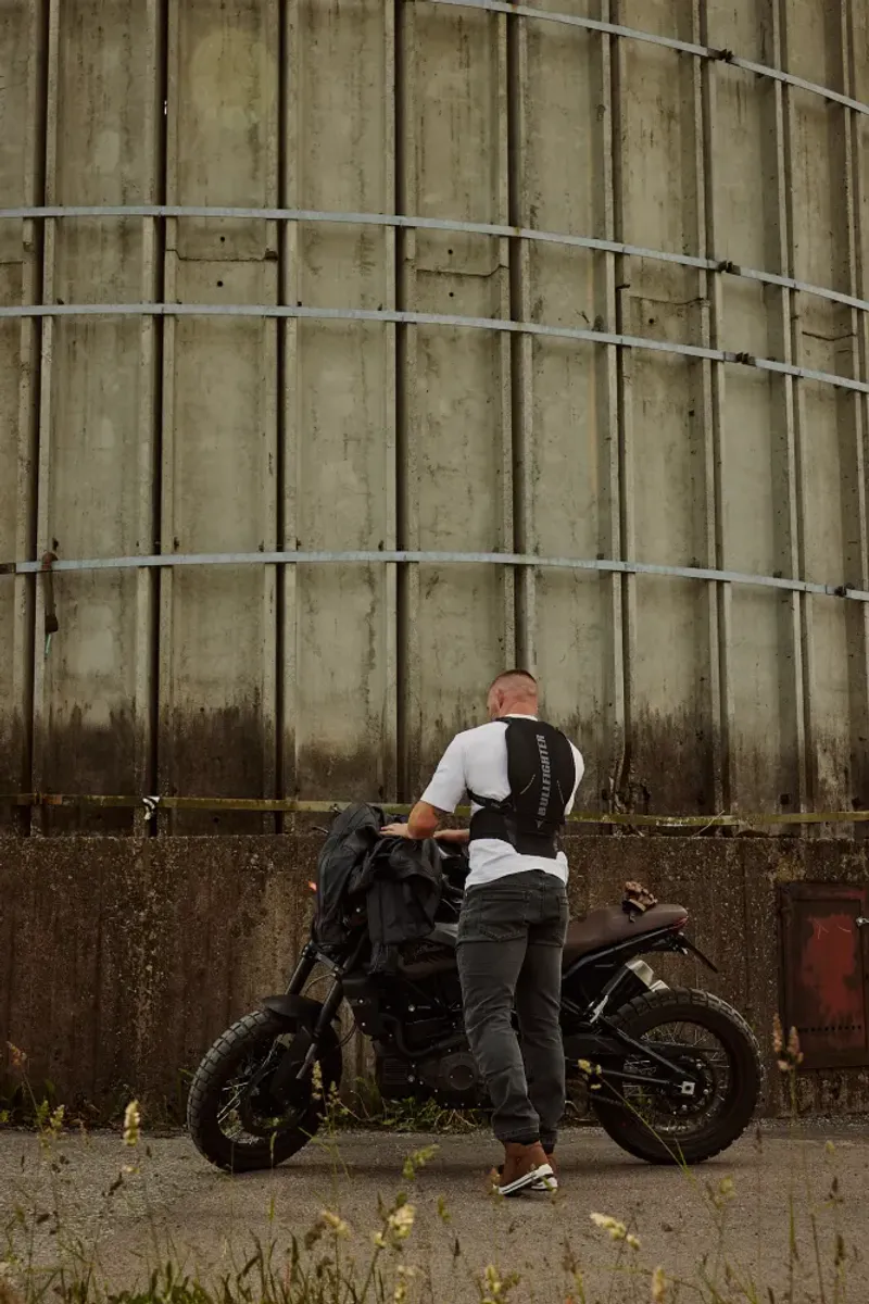 Bullfighter Cobra Kevlar MC-Jeans, mørkegrå. Lengde: 32 