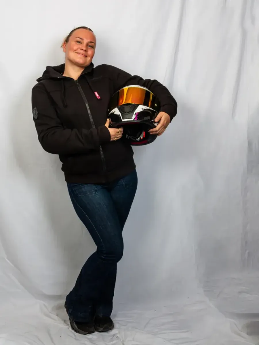 Bullfighter Atlas Dame Hoodie, svart/rosa