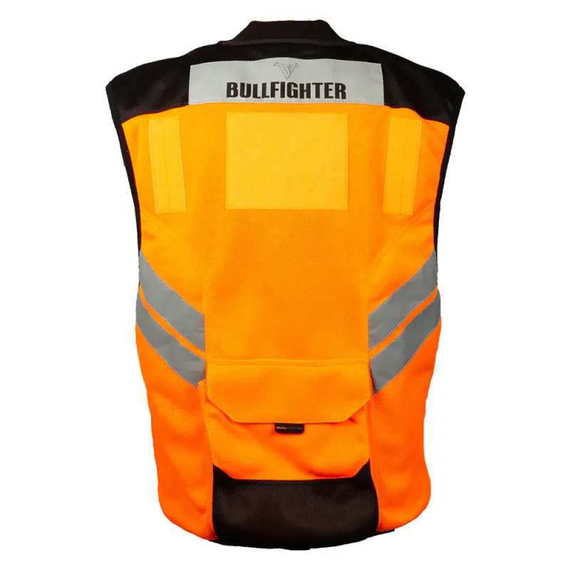 Bullfighter MC-Vest m/Borrelås For Patch, oransje
