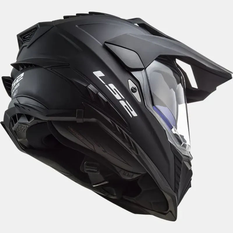 LS2 MX701 Explorer Solid Endurohjelm, matt svart 