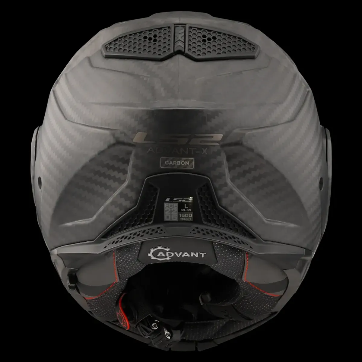 LS2 FF901 Advant X Åpningshjelm, matt carbon