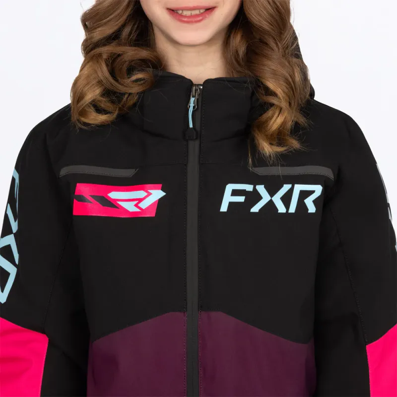 FXR Yth Vertical Monosuit 27, plum/razz/maui