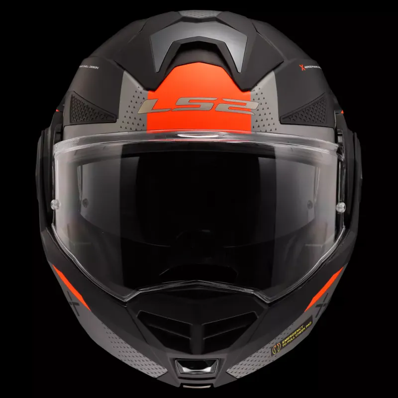 LS2 FF901 Advant X Oblivion Åpningshjelm, matt svart/rød