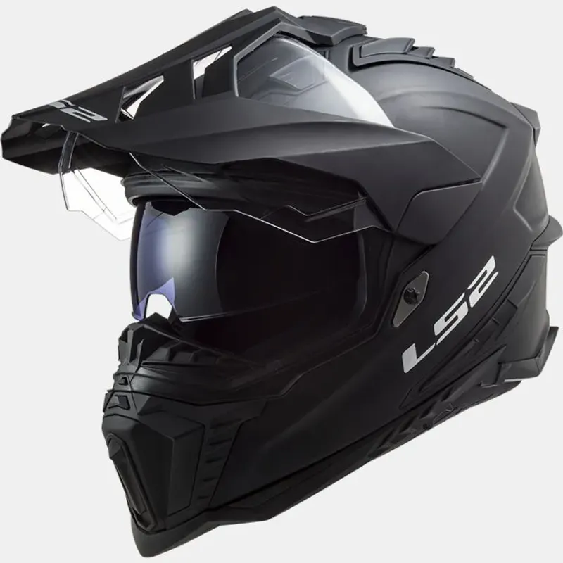 LS2 MX701 Explorer Solid Endurohjelm, matt svart 
