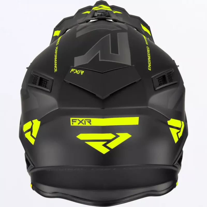 FXR Helium Race Div Helmet W/Auto Buckle 23, black/hivis