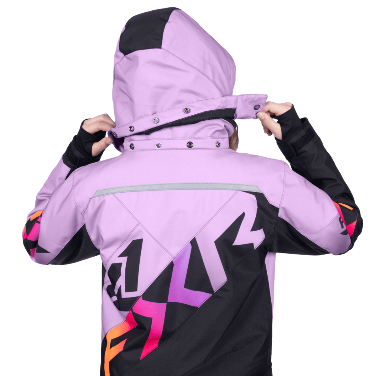 FXR Yth Cold Cross CX Monosuit 26, black/lilac glow