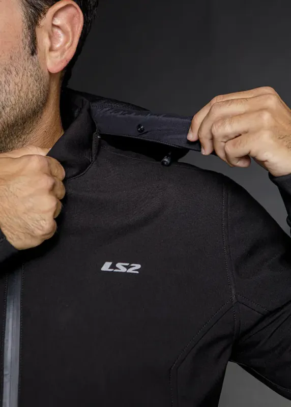 LS2 Bolton Softshell MC-Jakke, svart